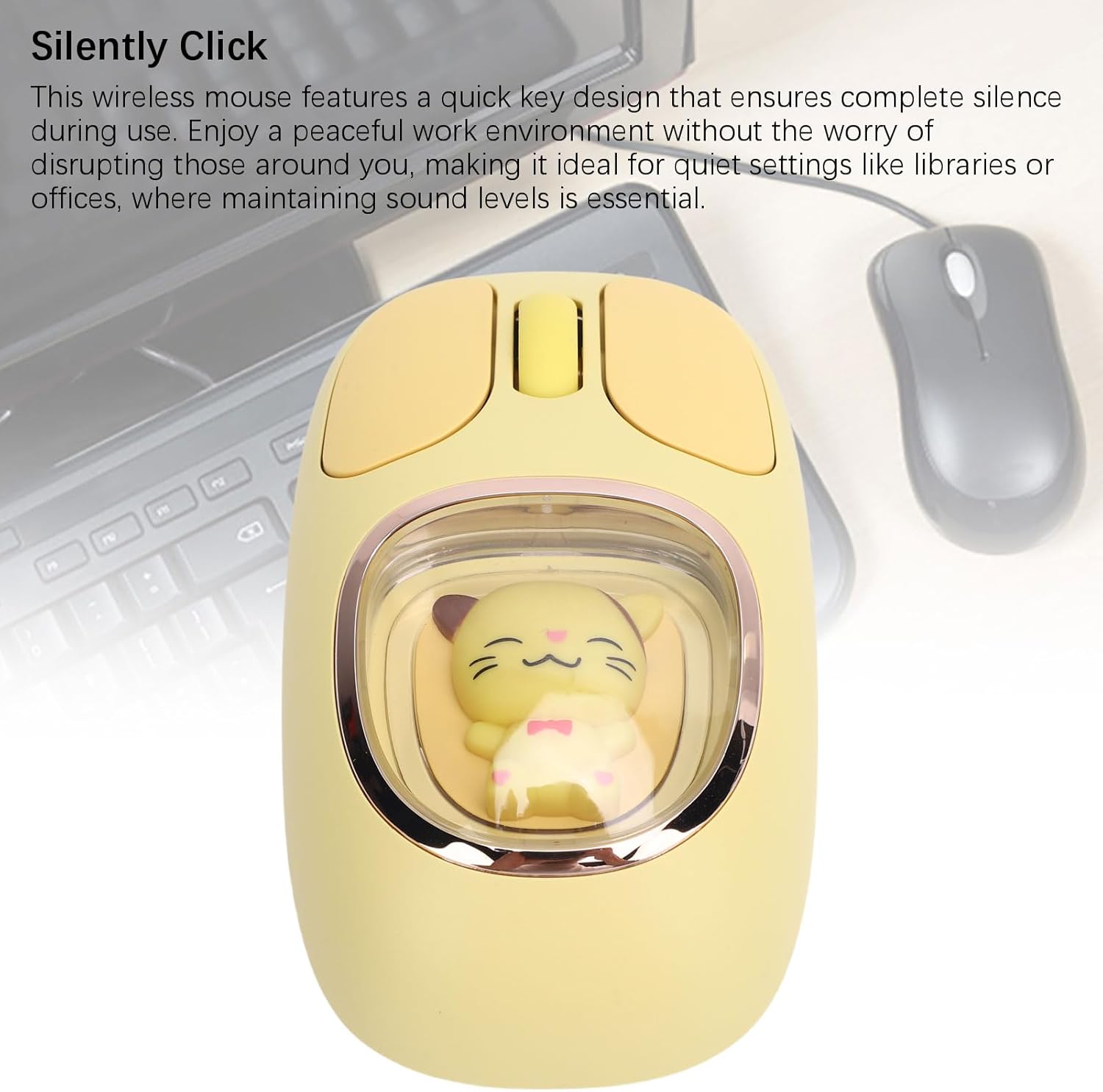 Cute Cartoon LED Wireless Mouse
