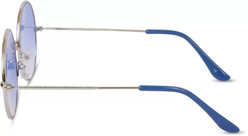 UV Protection Round Sunglasses (55 Blue)