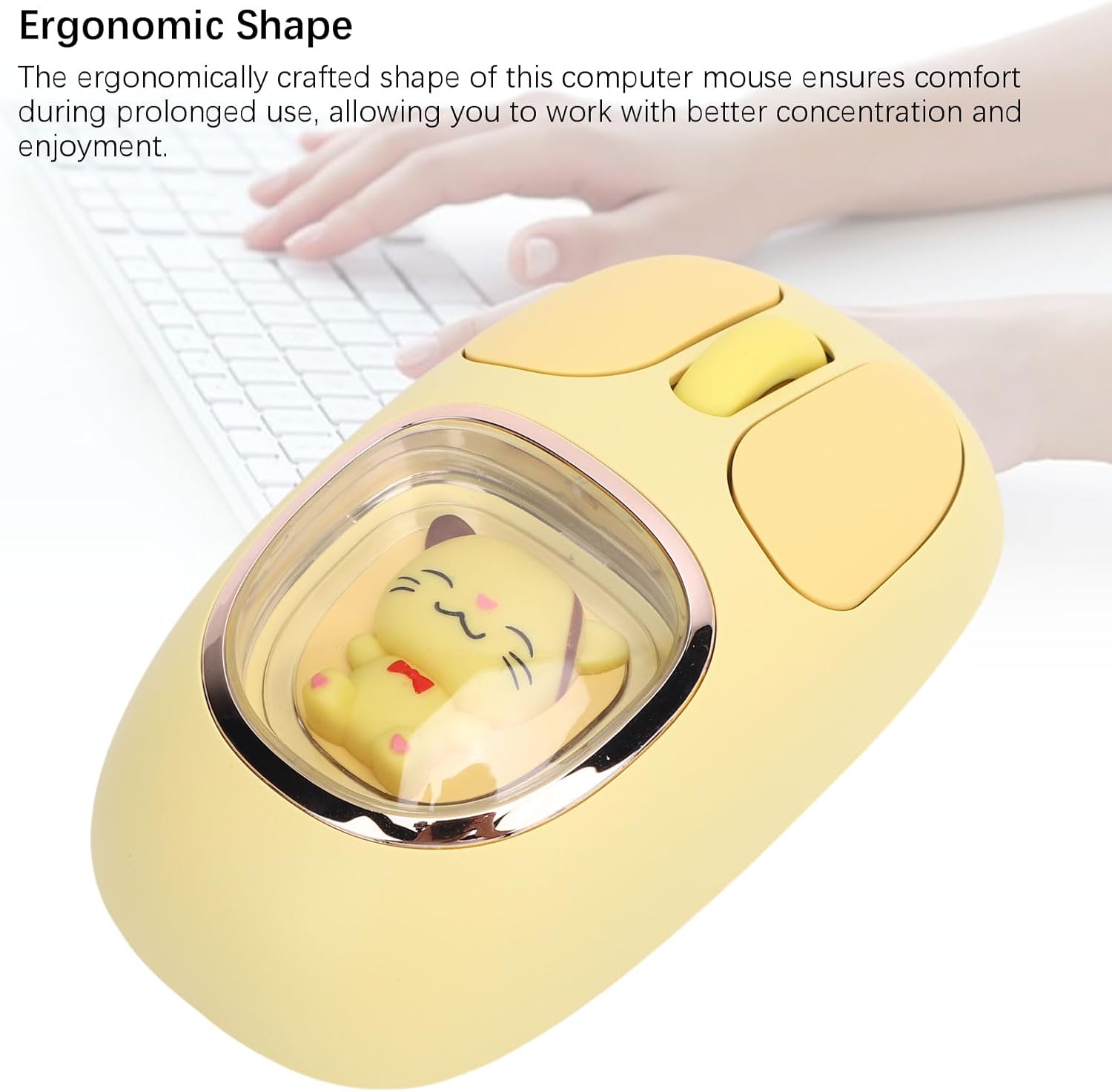 Cute Cartoon LED Wireless Mouse