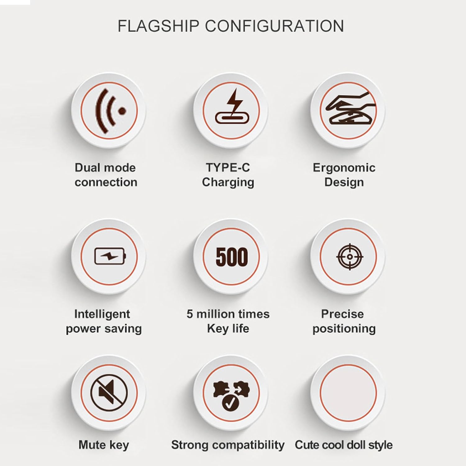 Cute Cartoon LED Wireless Mouse