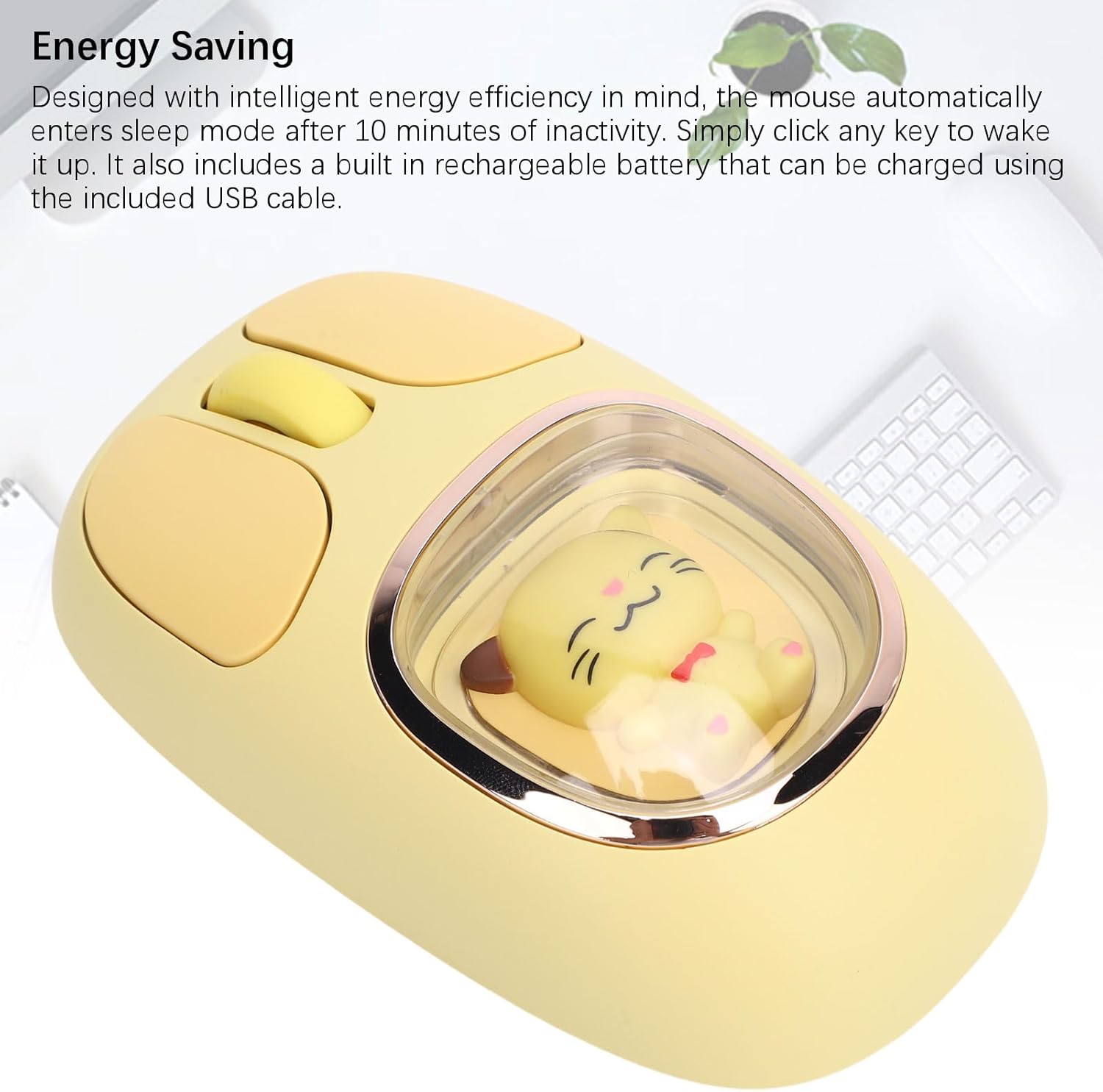 Cute Cartoon LED Wireless Mouse